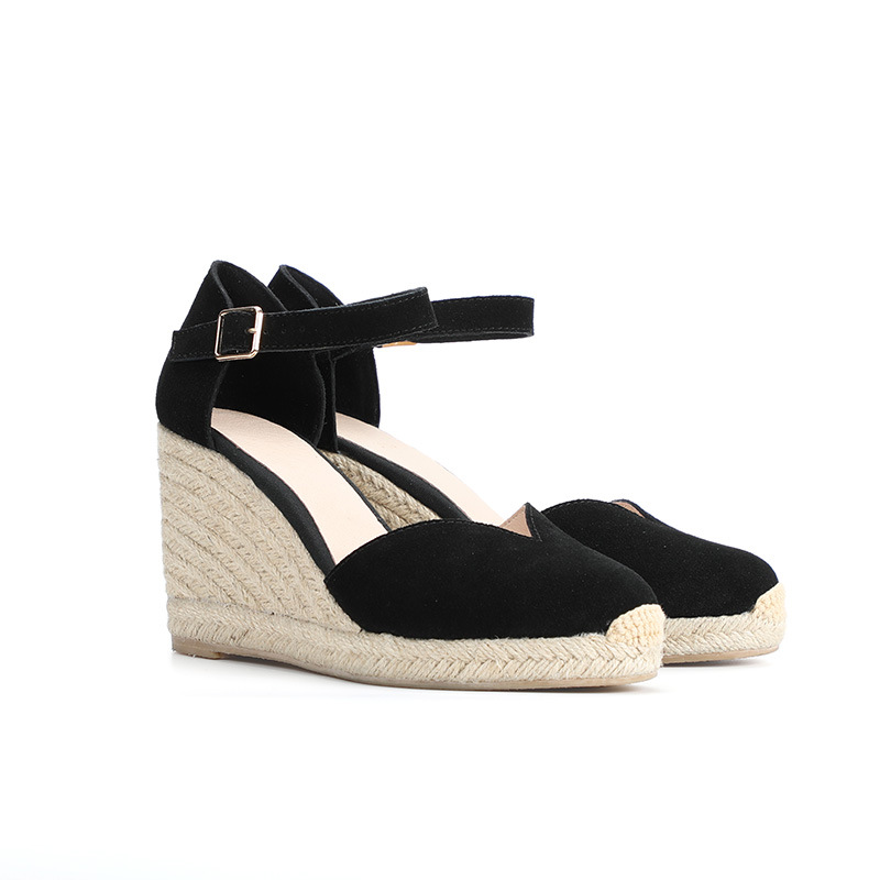 Women's Cross Strap Espadrille Wedge Sandals · YANYAN China shoe factory