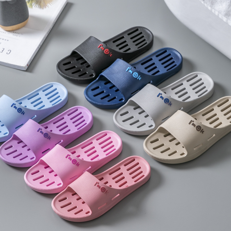 Unisex Anti-Slip Hollow Bathroom Slippers · YANYAN China shoe factory