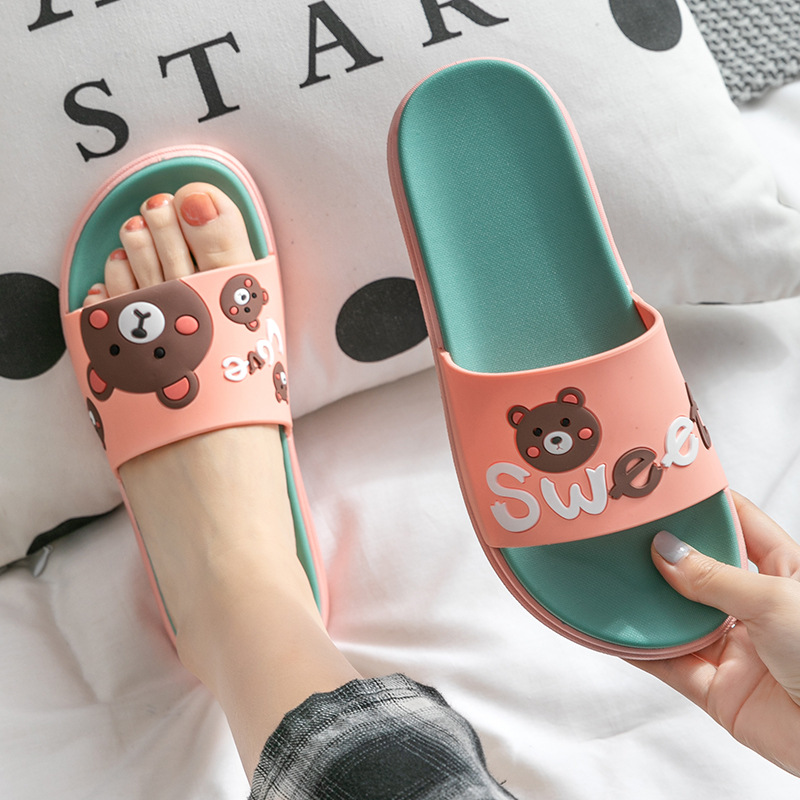 Women's Cartoon Anti-Slip Thick Sole Slides · YANYAN China shoe factory