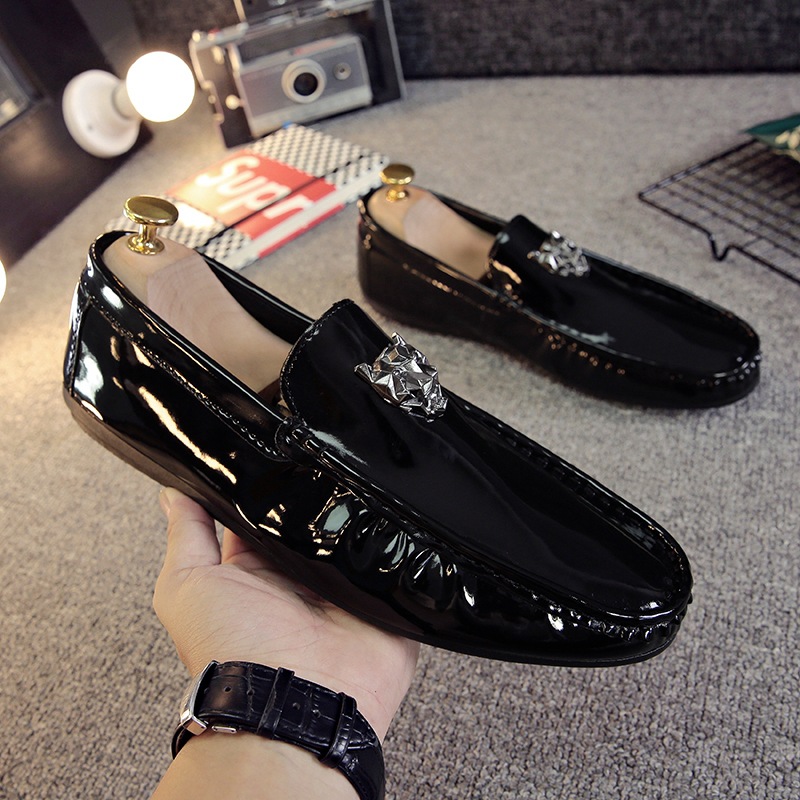 Men's Patent Leather Loafers · YANYAN China shoe factory