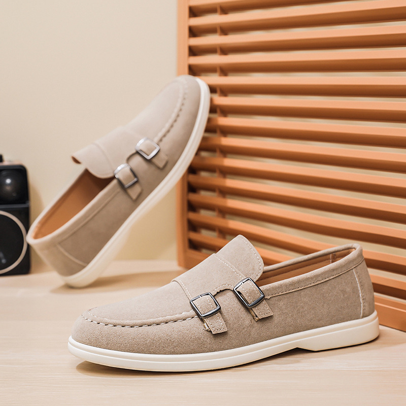 Men's Buckle Slip-On Casual Shoes · YANYAN China shoe factory