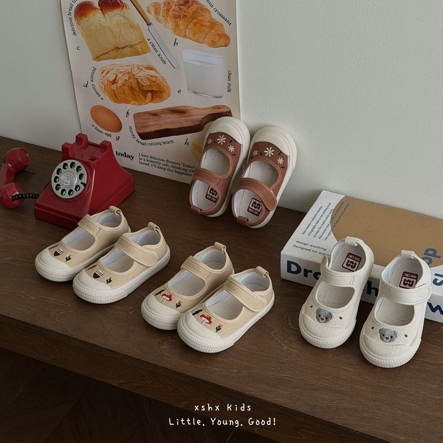 XSHX Chaussures en tissu Cute Animal Forest pour enfants, coréen, scratch, respirantes, antidérapantes, maternelle · MOHE China shoe factory
