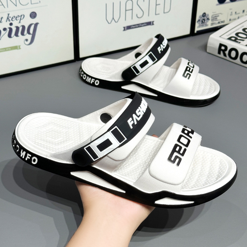 Men's Chunky Beach Slide Sandals Dual-Use · YANYAN China shoe factory