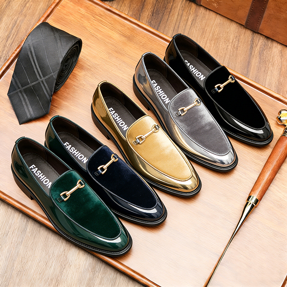 Men's Slip-On Leather Loafers · YANYAN China shoe factory