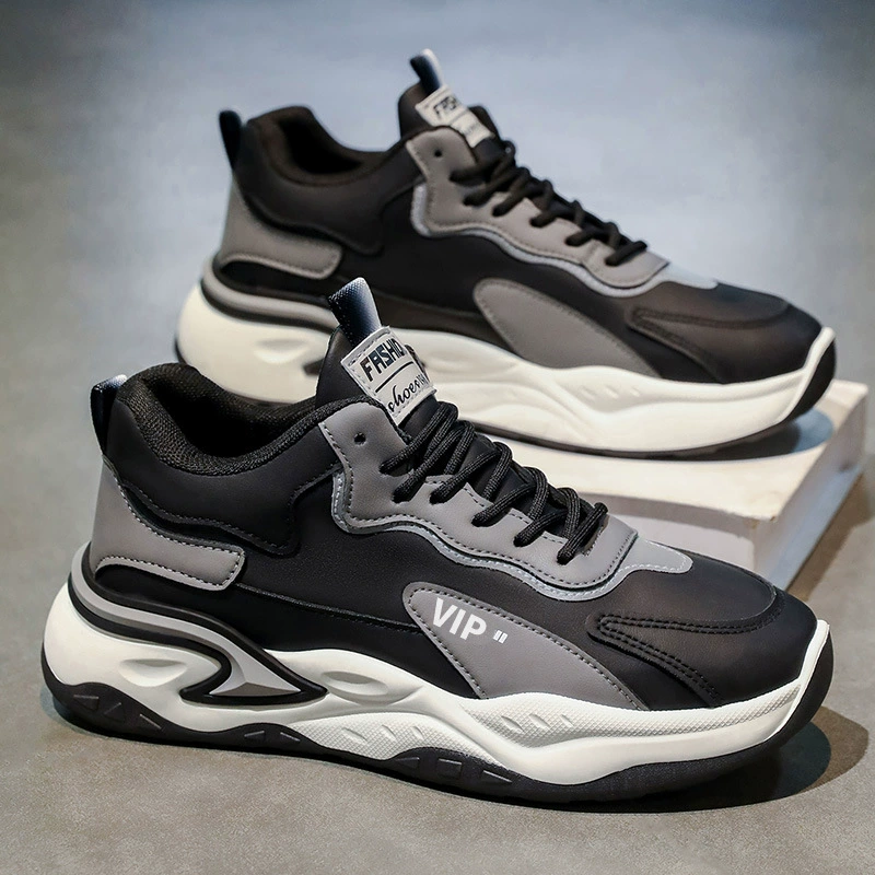 Chaussures de course homme Automne 2026 Nouvelles Adolescent Étudiants Antidérapantes Rehaussement Semelle souple Décontractées Sport