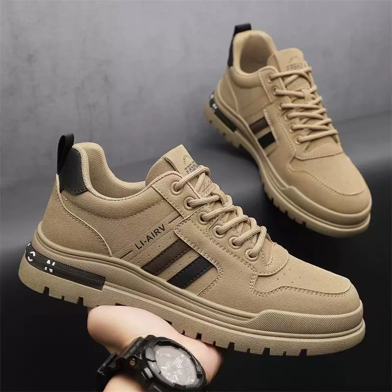 Work Men's Shoes 2026 New Spring Breathable Anti-Slip Wear-Resistant Casual Outdoor Thick Sole Sports Trendy