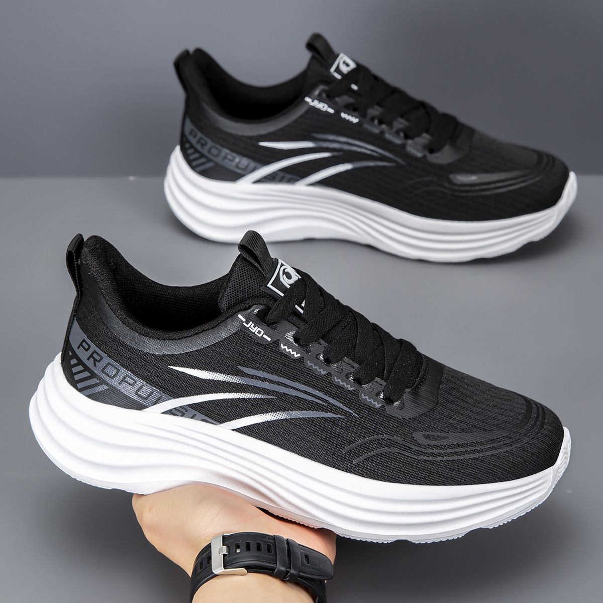 Men's Breathable Mesh Running Sneakers · YANYAN China shoe factory
