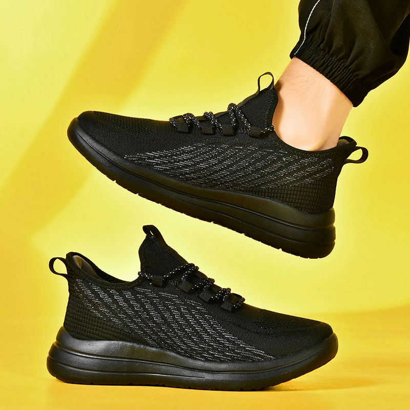2025 neue Größe 48 Herren Strick atmungsaktive Laufschuhe, lässig Mode Großhandel