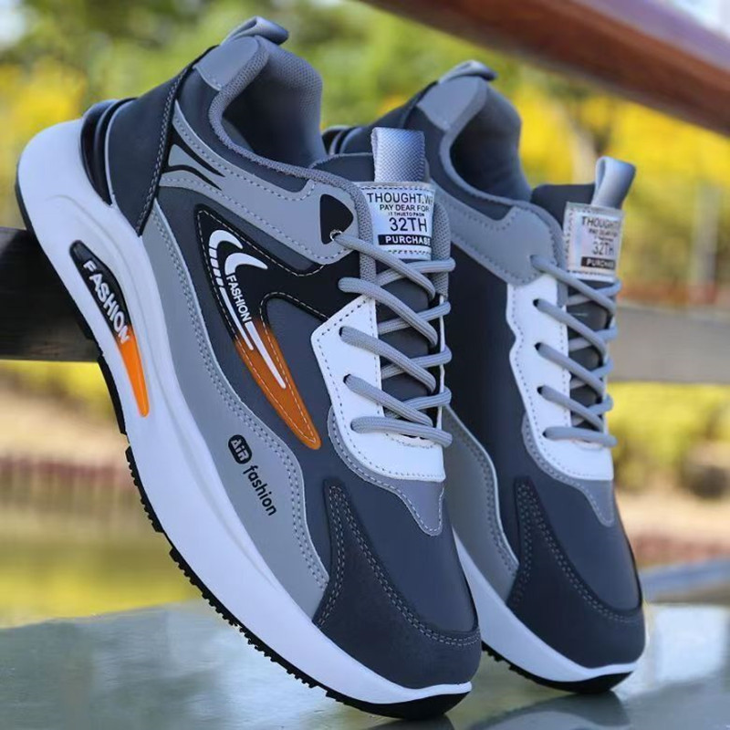 Men's Waterproof Leather Running Sneakers · YANYAN China shoe factory