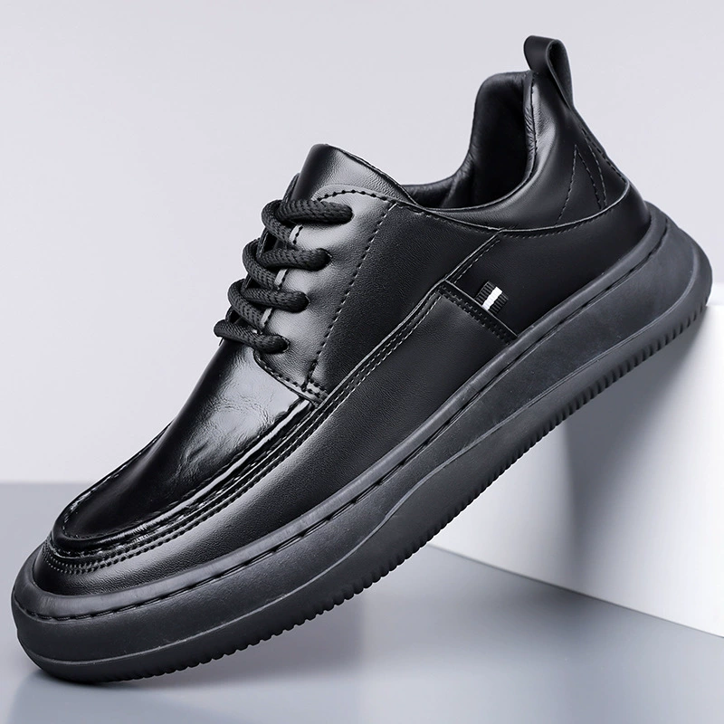2026 Men's Business Casual Leather Shoes Breathable Non-odor Soft Sole Thin British Style Dress Shoes