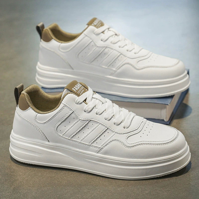 Zapatillas de Tabla para Hombre Invierno 2026 Transpirables Casuales Tendenciosas Blancas de Alta Gama para Estudiante