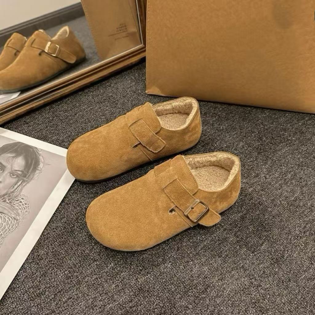 Women's Thermal Plush Slip-On Shoes · YANYAN China shoe factory