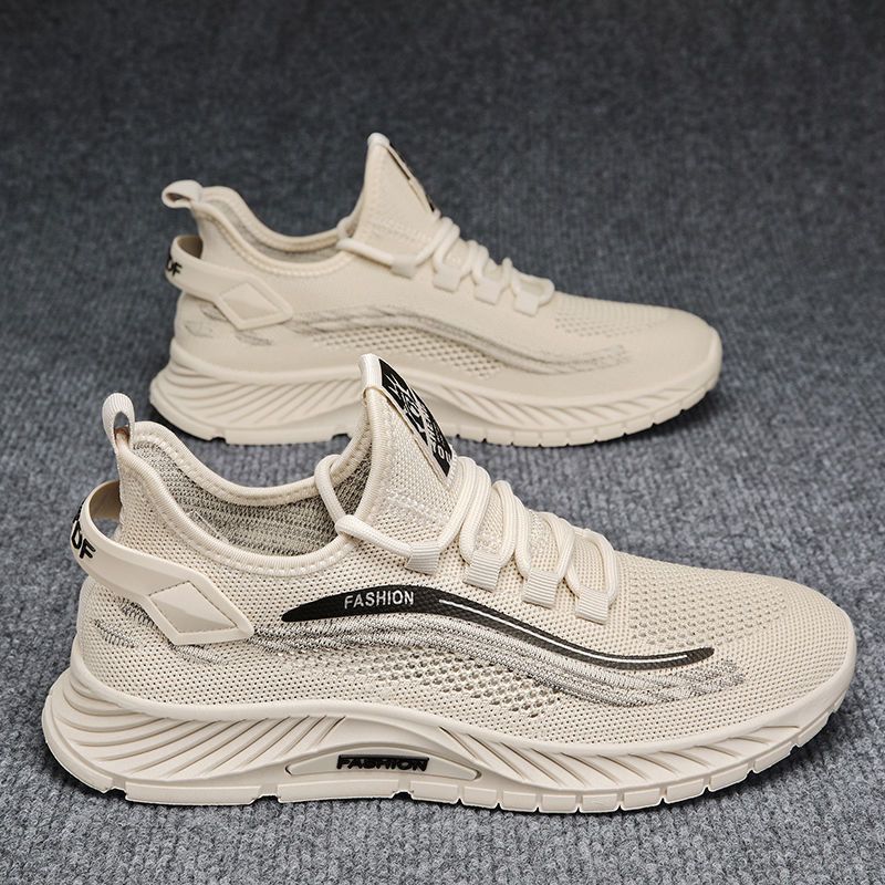 Men's Breathable Flyknit Athletic Sneakers · YANYAN China shoe factory