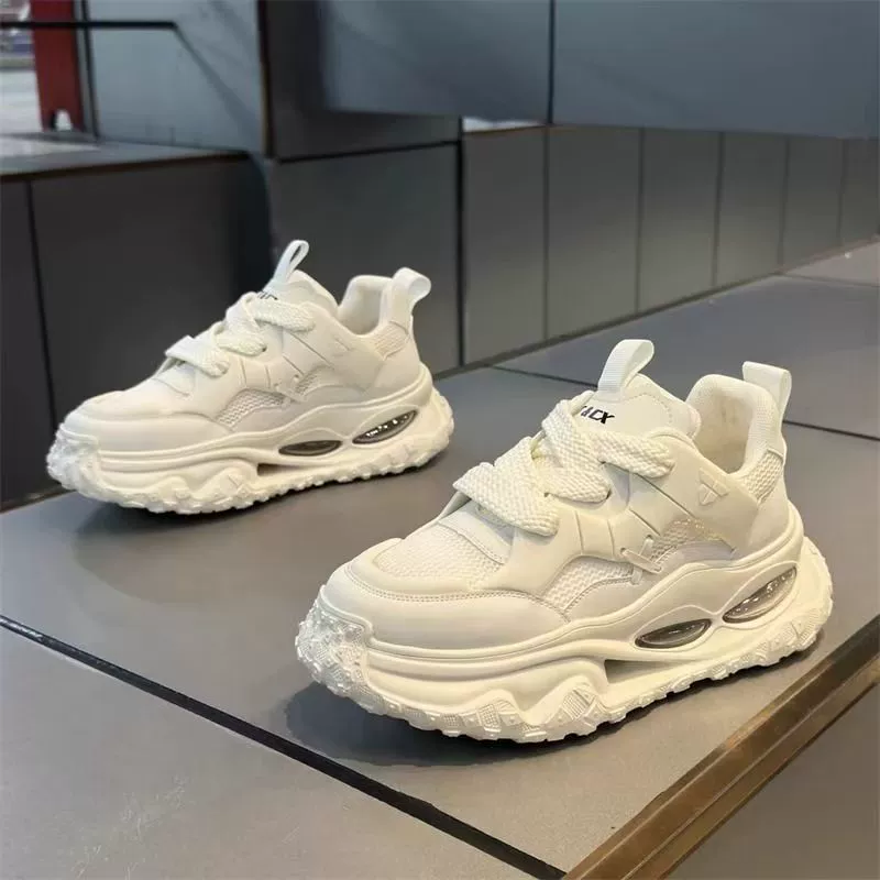 Herren Winter atmungsaktive Mesh-Freizeit-Höhenverstellungs-Dad-Schuhe, Jugend-Lauf-Dämpfungs-Sneaker