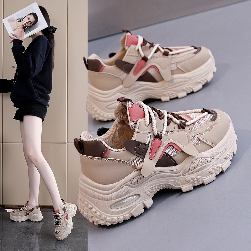 Women's Hidden Heel Chunky Dad Sneakers · YANYAN China shoe factory