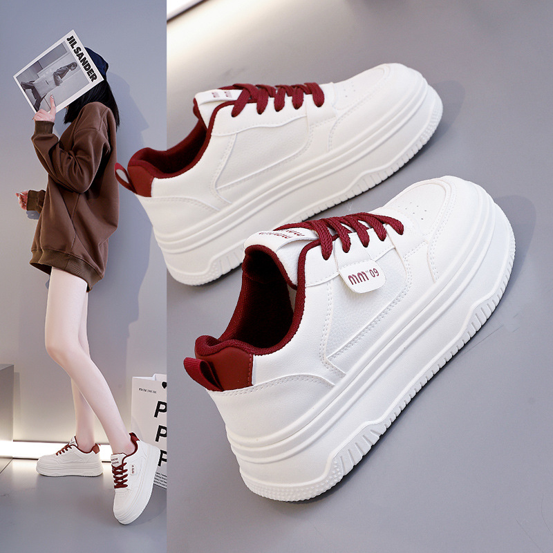 Women's Thick Sole White Skate Shoes · YANYAN China shoe factory