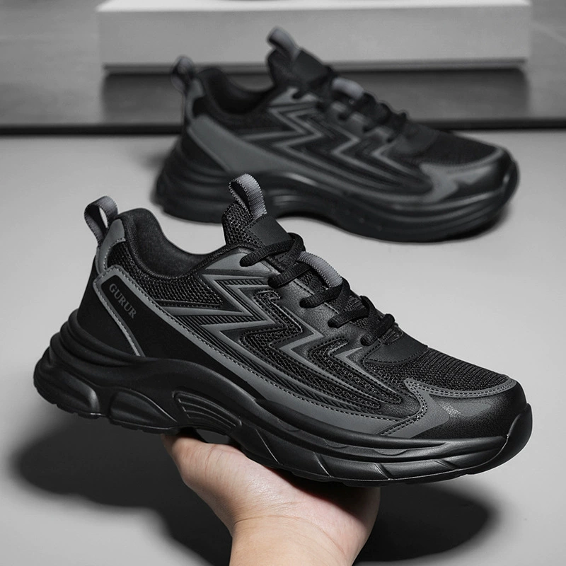 Unisex Dad Shoes, Lightweight Cushioned Running Shoes for Marathon, Size 48