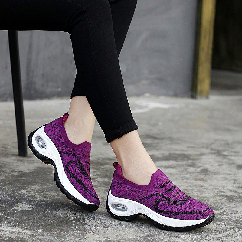 Women's Red Cloth Casual Sneakers · YANYAN China shoe factory
