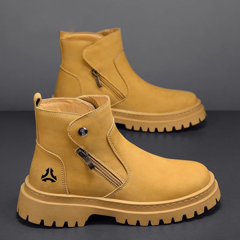 Men's High Top British Work Boots · YANYAN China shoe factory