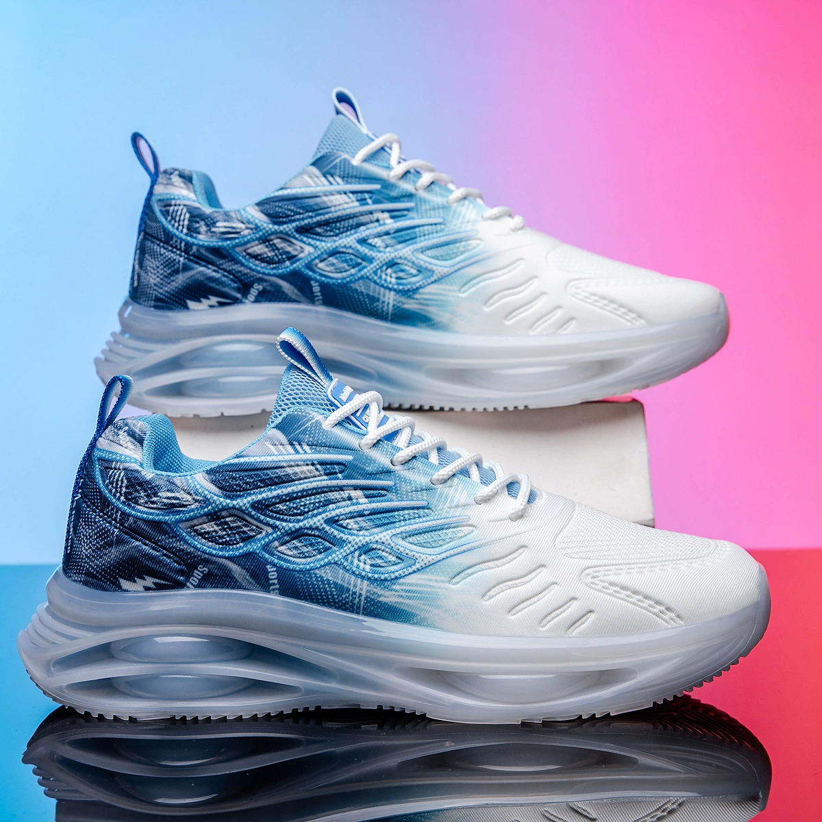 Chaussures de course décontractées taille 46 pour hommes, mesh, amorti, style rétro papa, pour adolescents