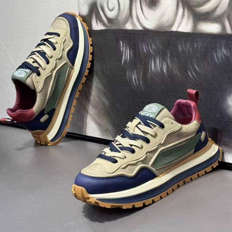 Tênis Dad Shoes Casuais Esportivos para Homem Primavera 2026, Sola Grossa, Confortáveis, Resistentes ao Desgaste, Tendência