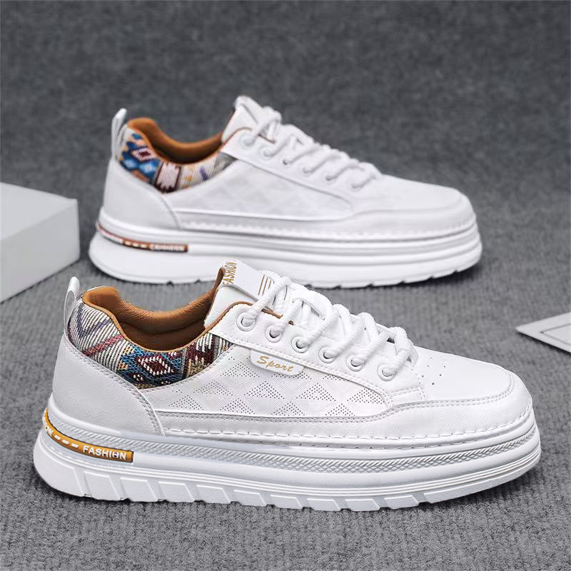 Men's Platform White Skate Sneakers · YANYAN China shoe factory