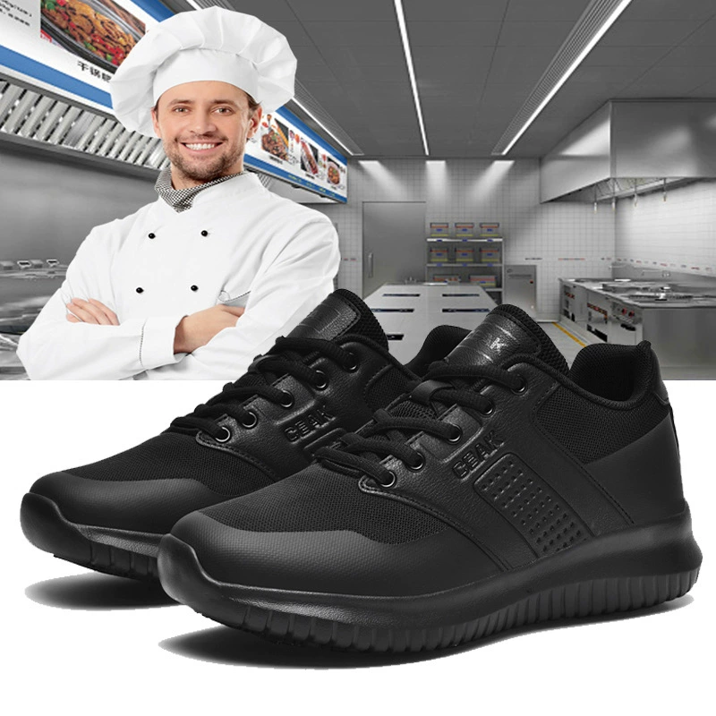 Cross-Border Chef Anti-Slip Shoes, Waterproof Oil-Proof Soft Sole Kitchen Work