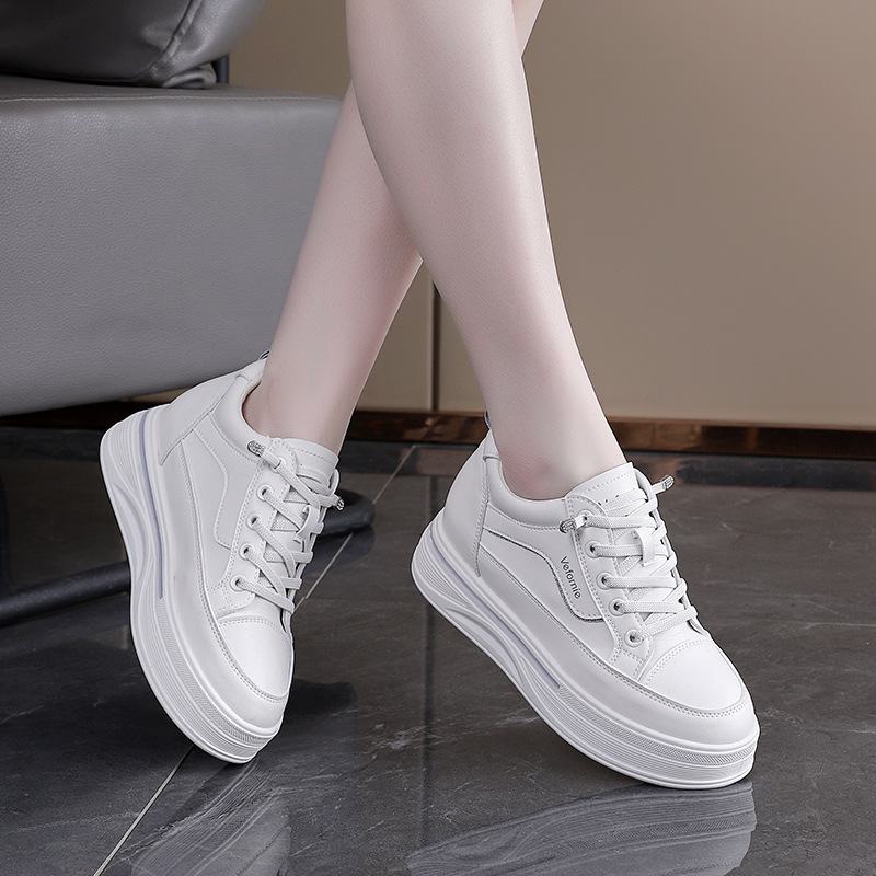 Women's Hidden Heel White Sneakers · YANYAN China shoe factory