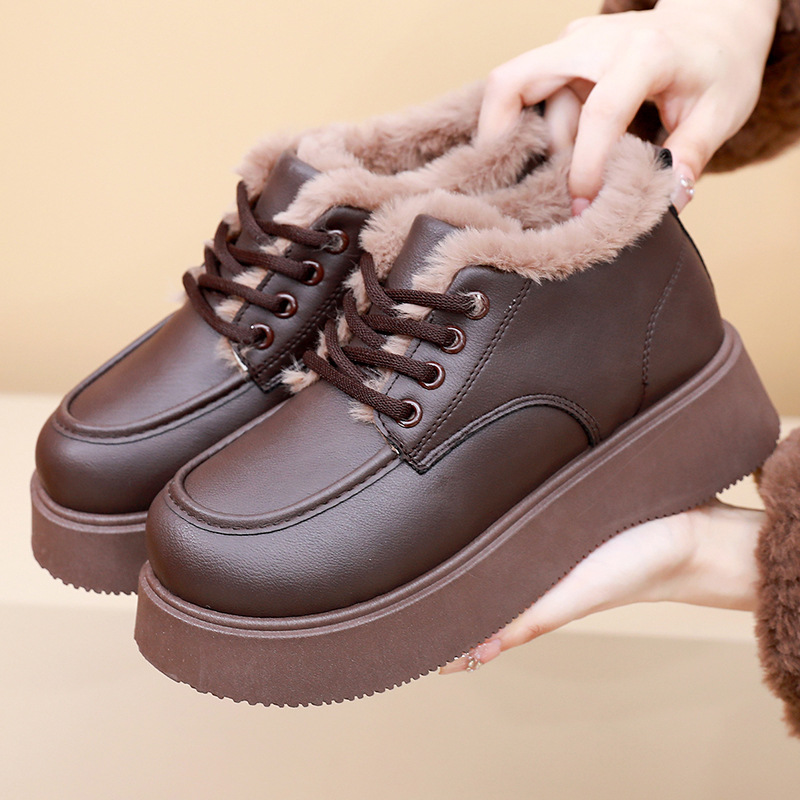 Women's Winter Fleece Lined Slip On Boots · YANYAN China shoe factory
