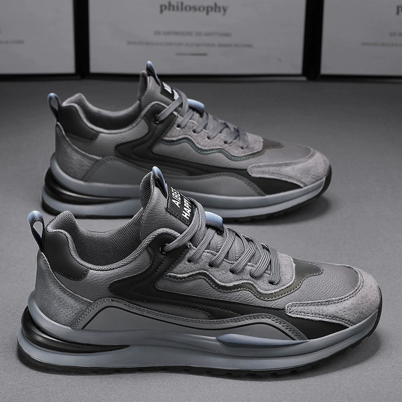 Tênis Esportivos Masculinos 2026 Primavera Couro Impermeáveis Trabalho Casuais · MOHE China shoe factory