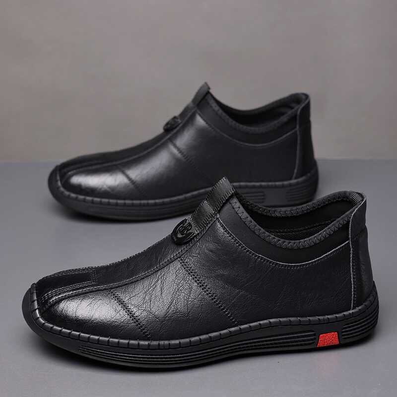 Men's Slip-On Business Leather Shoes · YANYAN China shoe factory