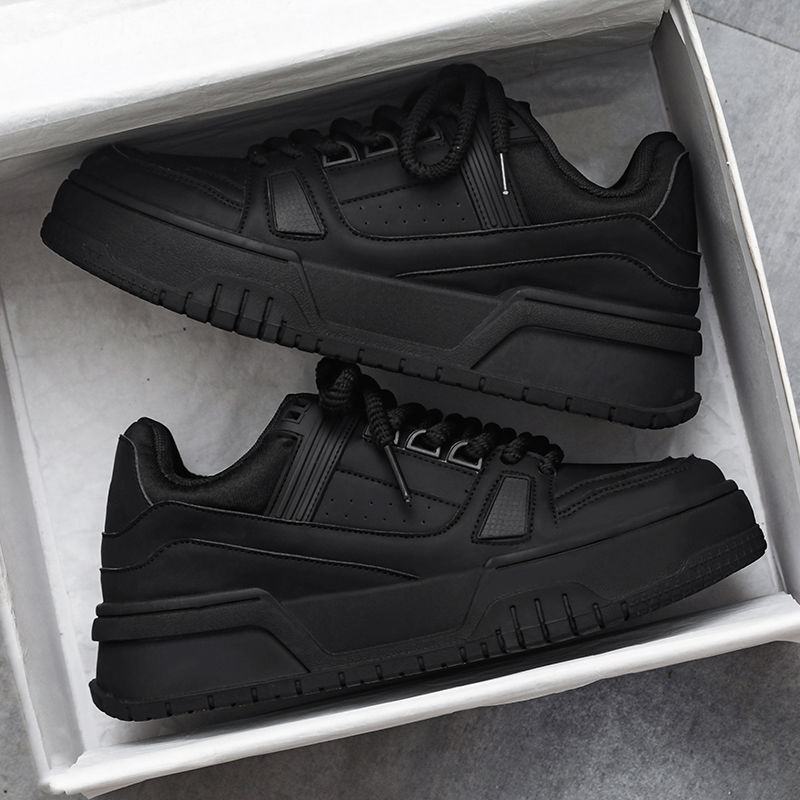 Men's Black Platform Skate Shoes · YANYAN China shoe factory