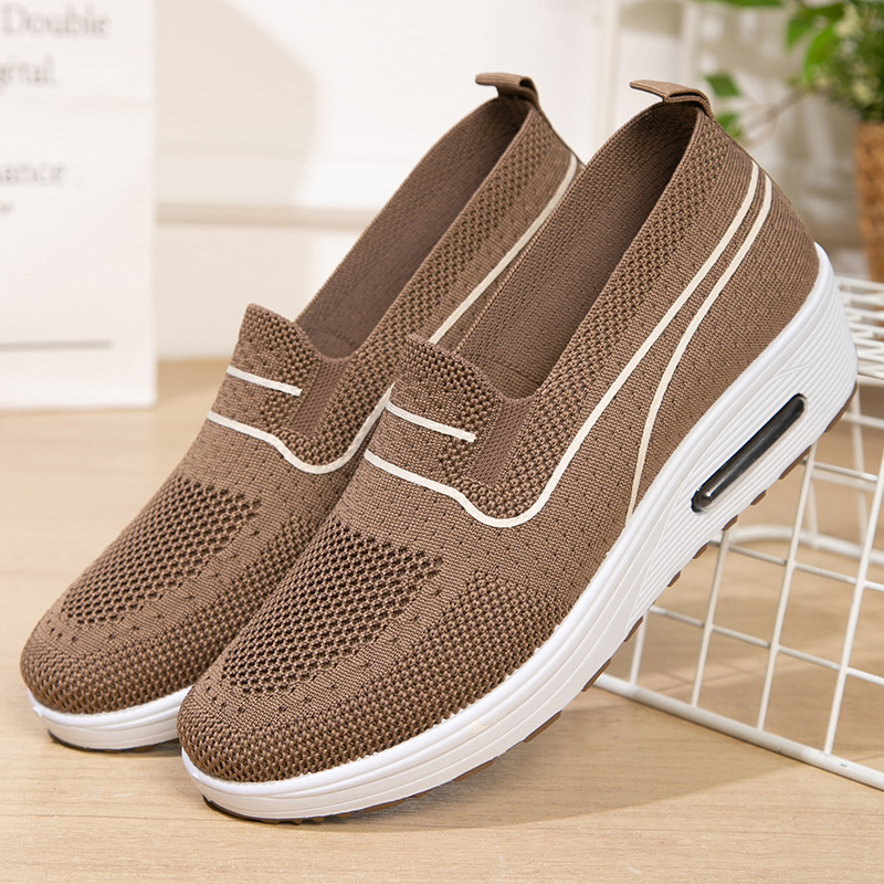 Women's Flyknit Air Cushion Walking Shoes · YANYAN China shoe factory