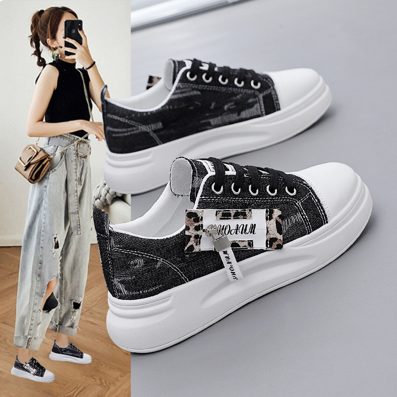 Women's Canvas Platform Sneakers Breathable · YANYAN China shoe factory