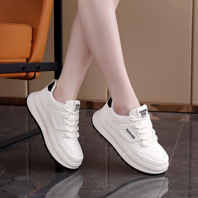 Women's Red Platform White Skate Shoes · YANYAN China shoe factory