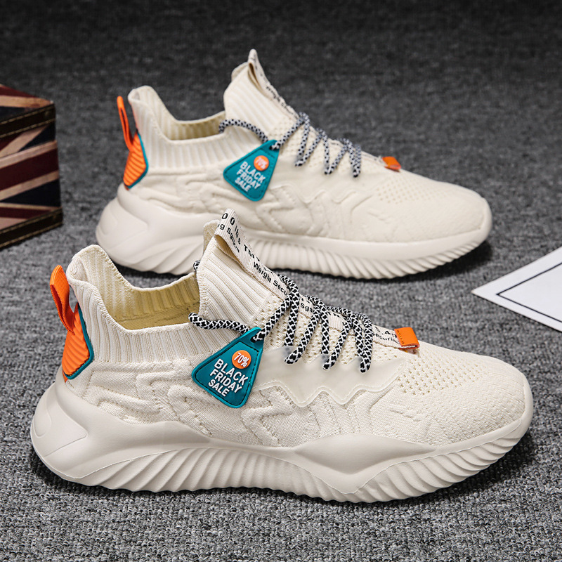Men's Breathable Flyknit Running Sneakers · YANYAN China shoe factory