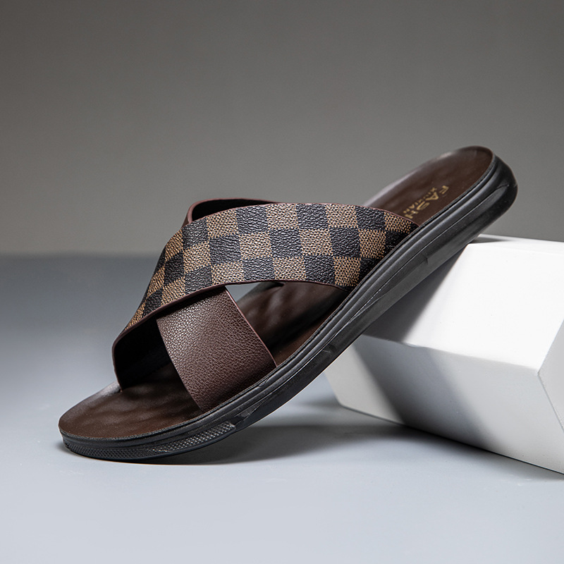 Men's Non-Slip Casual Slide Sandals · YANYAN China shoe factory
