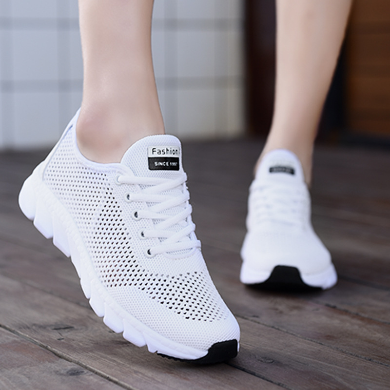 Women's Knit Breathable Sneakers · YANYAN China shoe factory