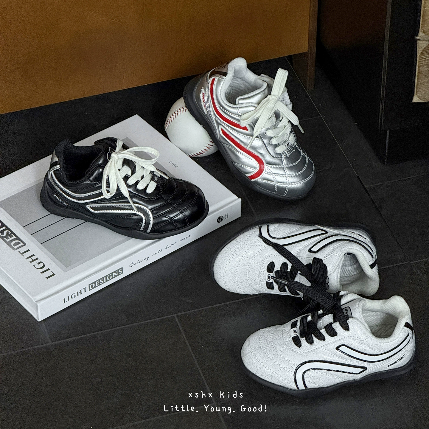 Zapatos de Carrera Nurburgring XSHX para Niños y Niñas, Otoño, Suela de Goma Antideslizante, Velcro, Tacón Estable, Descalzo