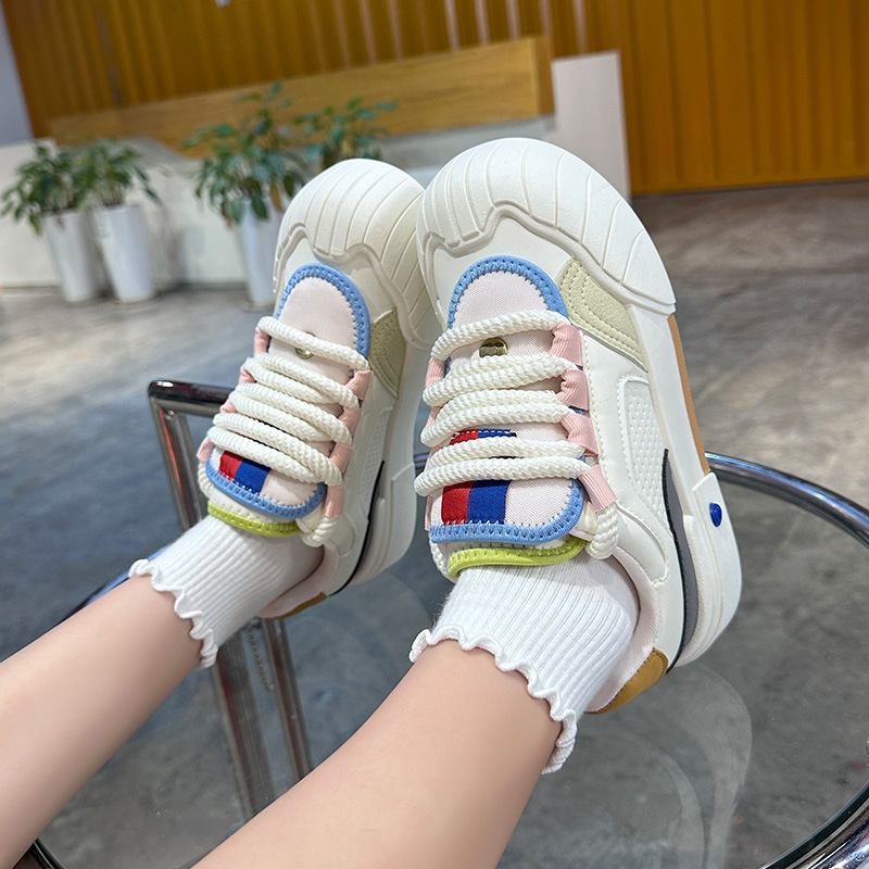 Women's Platform White Skate Shoes · YANYAN China shoe factory