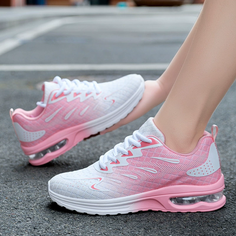 Printemps été mesh respirant extérieur décontracté étudiant femme coussin d'air running grandes tailles
