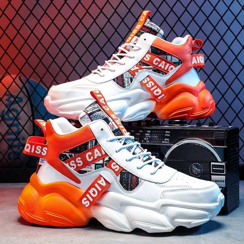 Men's High Top Basketball Sneakers · YANYAN China shoe factory
