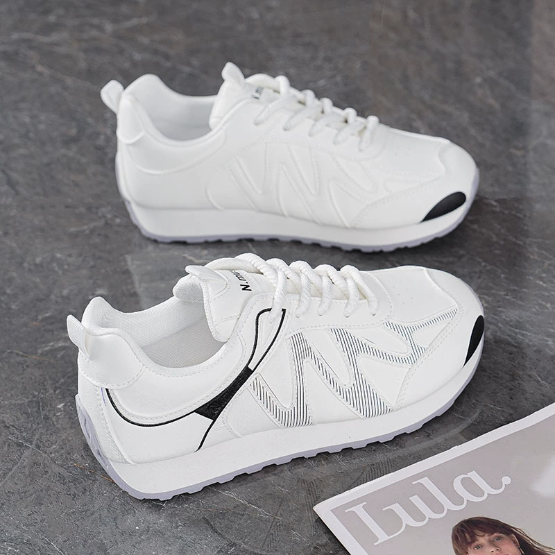 Zapatillas tipo Dad Coreanas Mujer 2025 Otoño Transpirables Zapatos Blancos Suela Gruesa Deportivos Casual