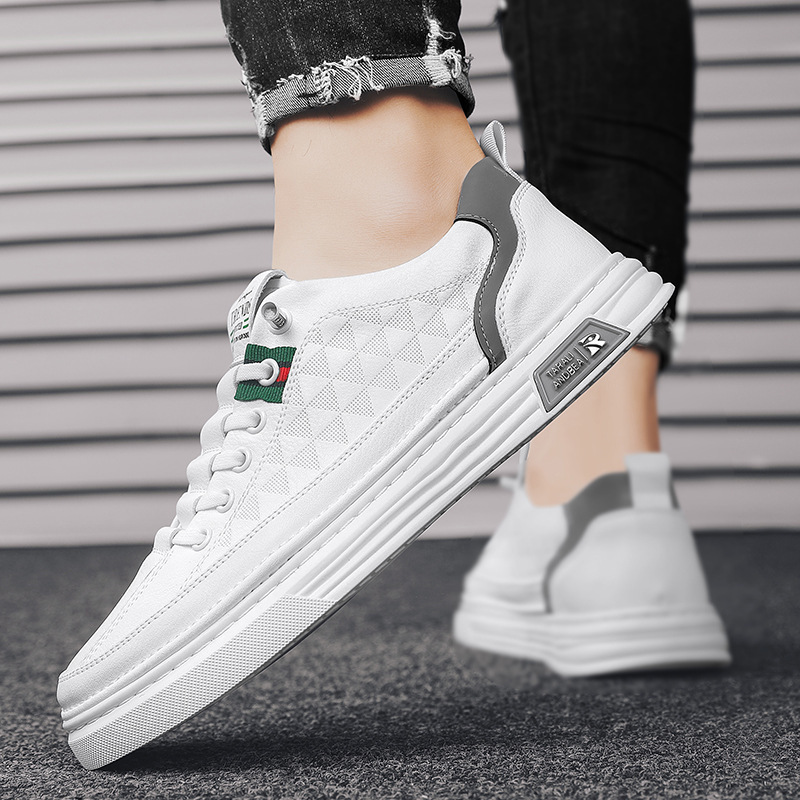 Men's White Casual Skate Shoes · YANYAN China shoe factory