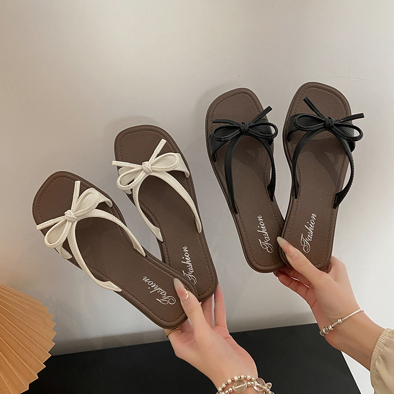 Women's Bow Slides · YANYAN China shoe factory