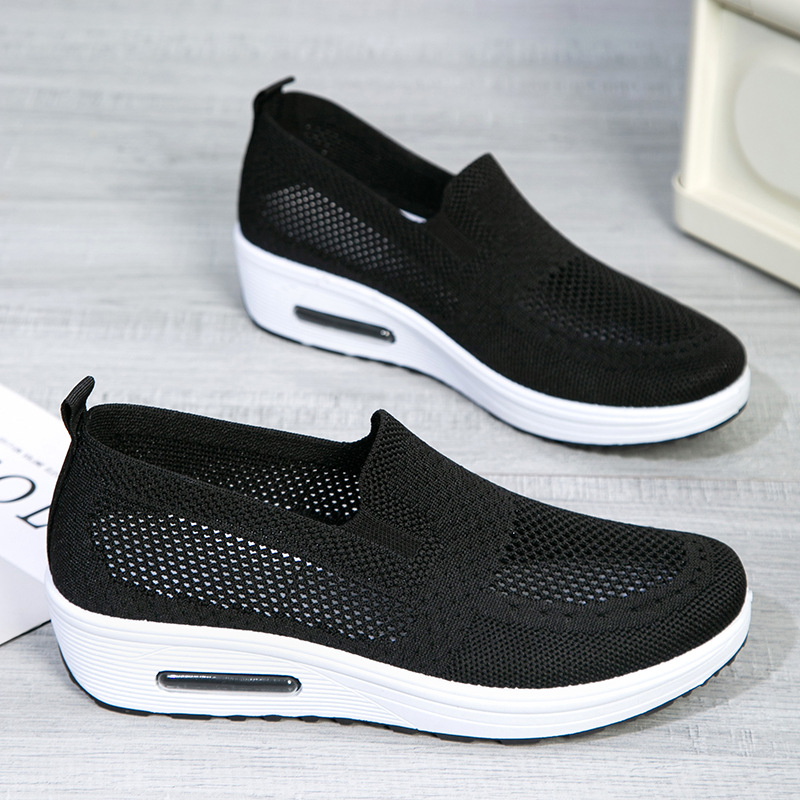 Women's Flyknit Air Cushion Walking Shoes · YANYAN China shoe factory