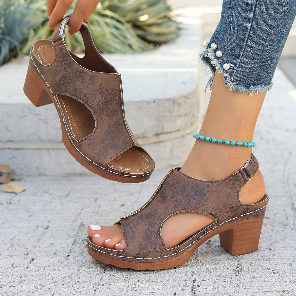 Women's Plus Size Platform Sandals · YANYAN China shoe factory