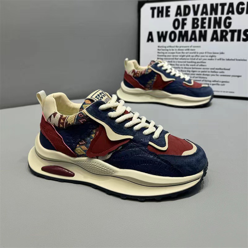 Men's Color Block Chunky Dad Sneakers · YANYAN China shoe factory