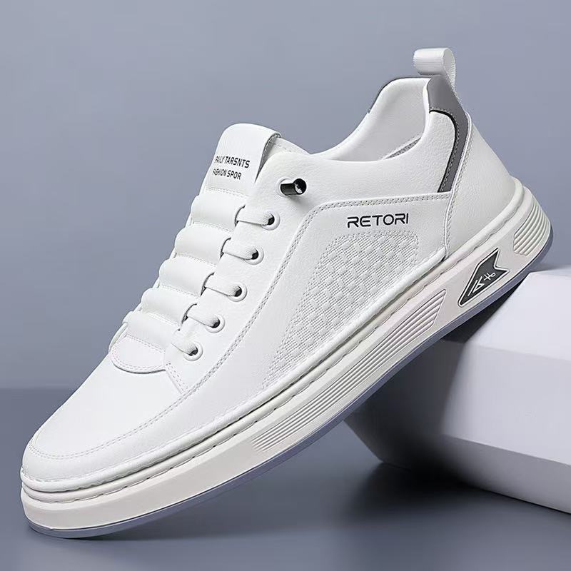 Men's Leather Slip-On Retro Skate Shoes · YANYAN China shoe factory