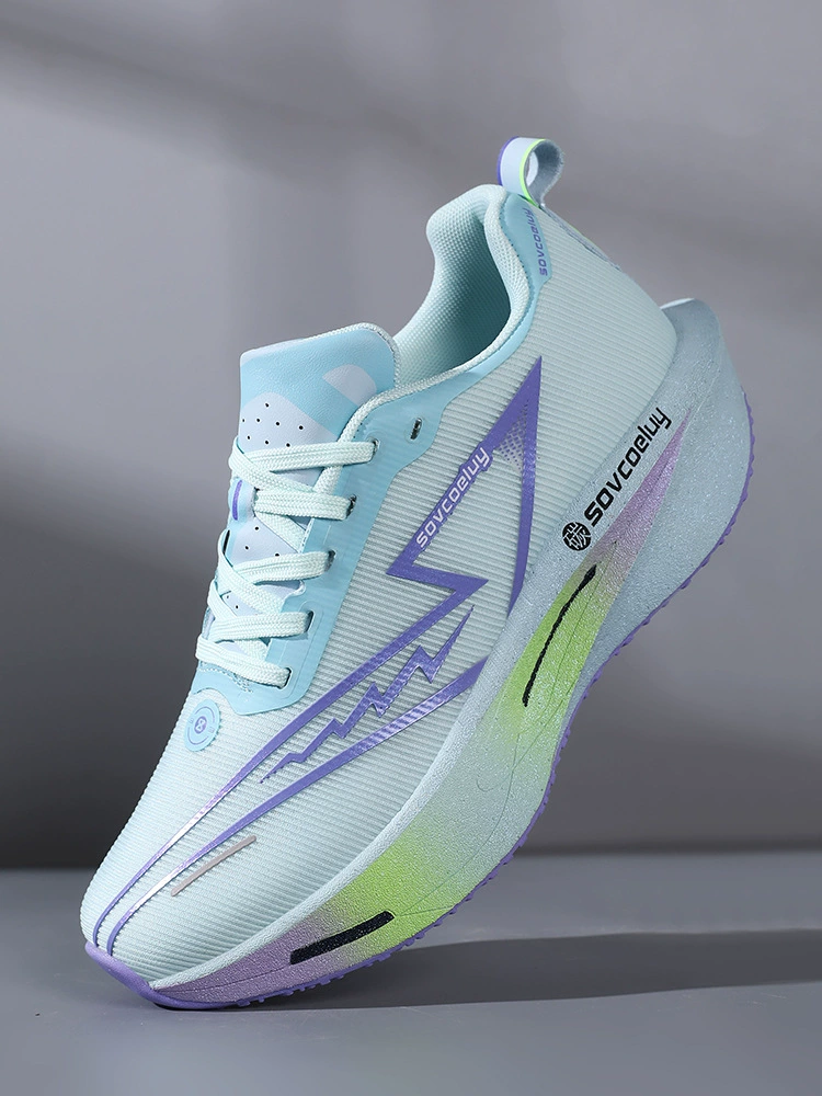 Outdoor Teens Students Track Racing Running Shoes Breathable Marathon Carbon Plate Sneakers